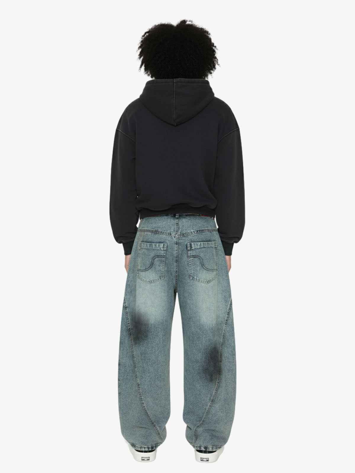 Rivet Detail Fleece Zip Up Hoodie