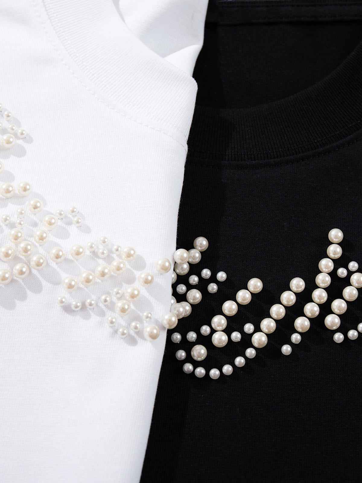 Sparkling Embellished Beaded Long Sleeve T-Shirt