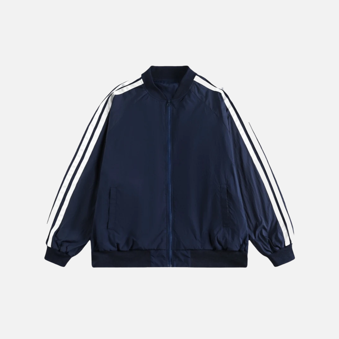 Summer Streetwear Striped Sport Windbreaker Jacket - Luxuryurbanwear