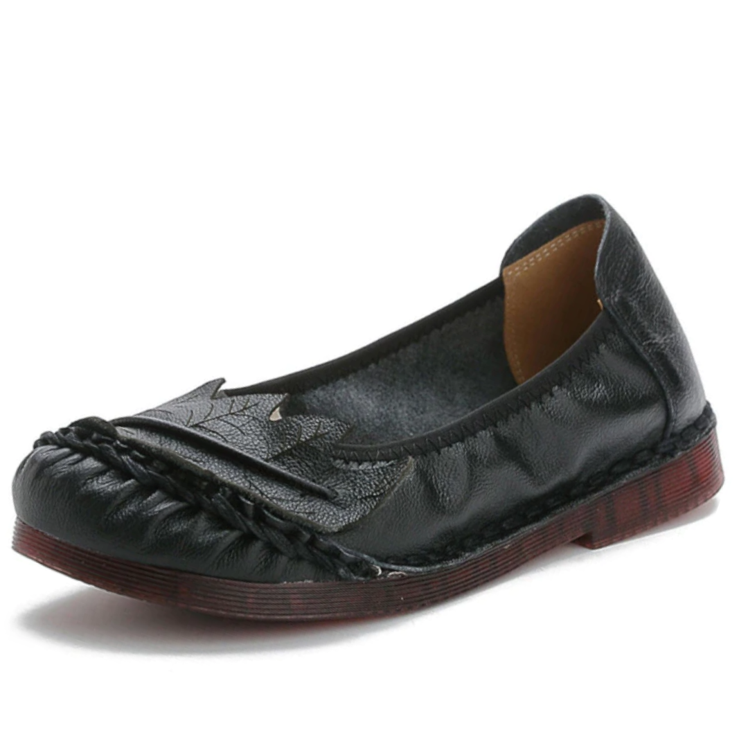 USS Shoes Coralia Women's Leather Flat Slip-On Shoes