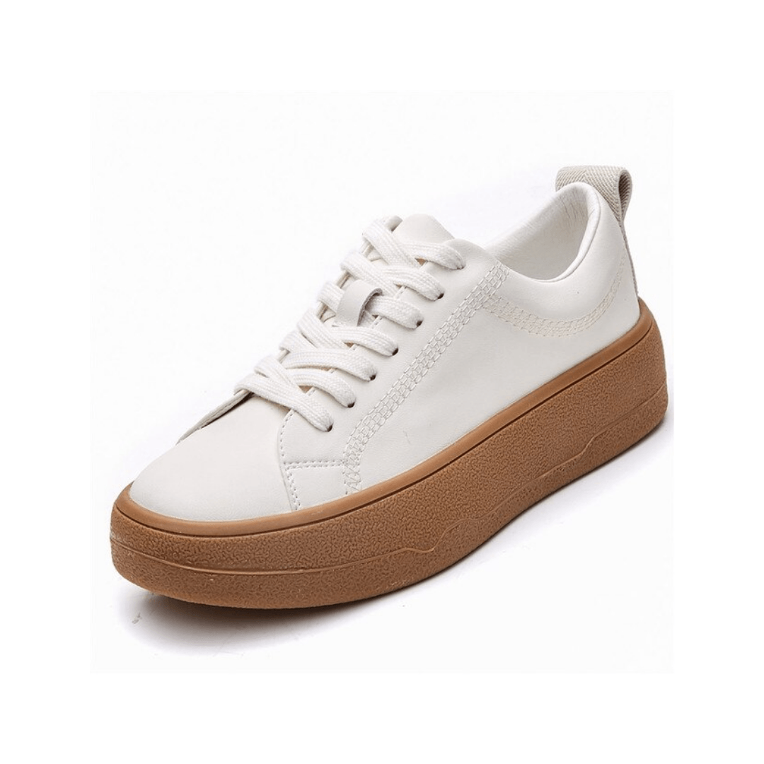 Franco Women's Casual Leather Sneaker With Laces