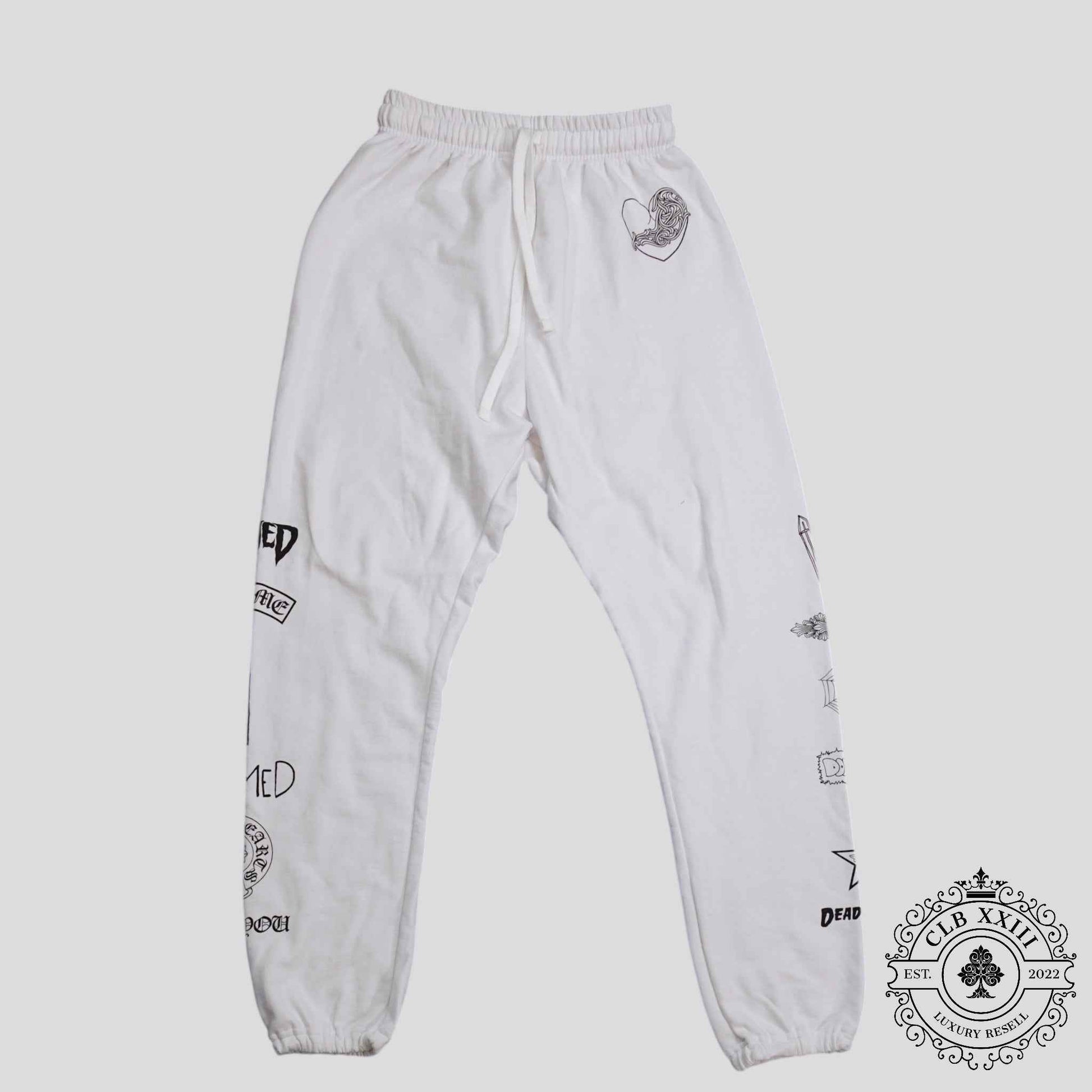 Chrome Hearts Deadly Doll Sweatpants in White
