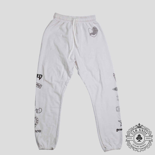 Chrome Hearts Deadly Doll Sweatpants in White