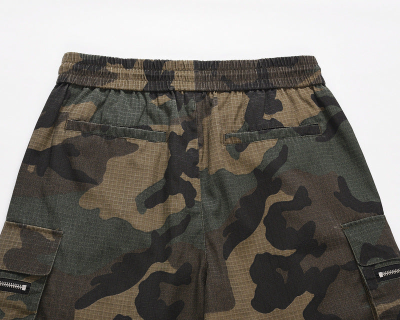 Utility Streetwear | Camo Cargo Shorts - Luxuryurbanwear