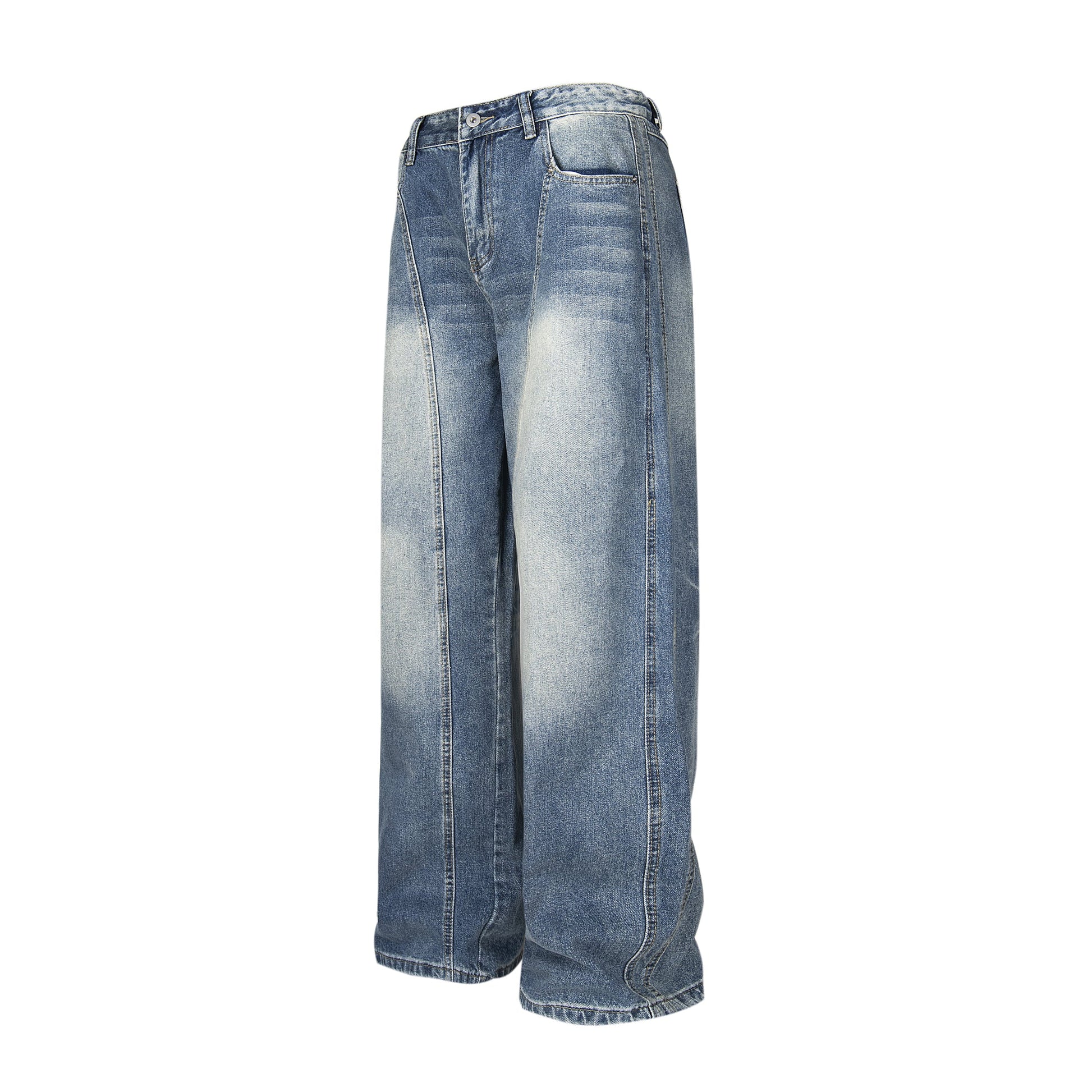 Heavy Bleached | Demin Jeans - Luxuryurbanwear