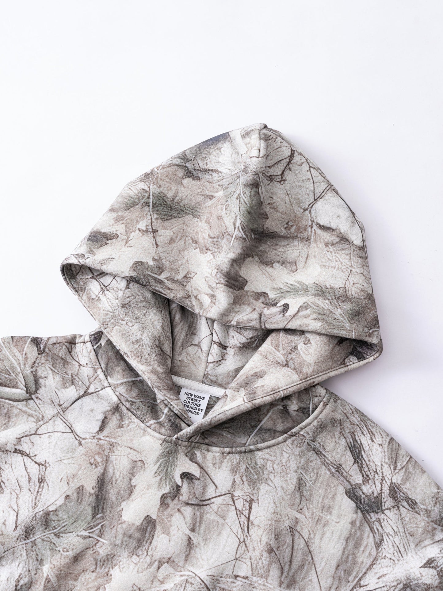 Tree Branch Camo Print | Oversized Hoodie - Luxuryurbanwear