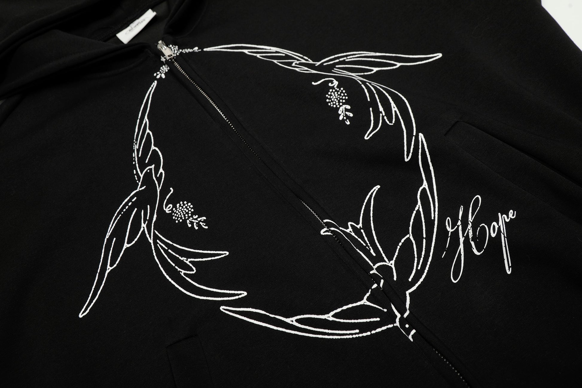 Doves Hope | Oversized Zip Up Hoodie - Luxuryurbanwear