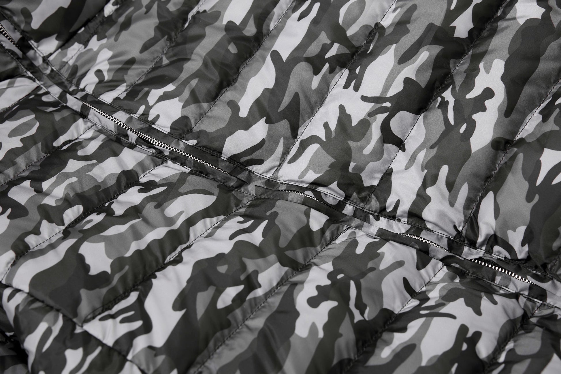 Camo Panel | Short Puffer Jacket - Luxuryurbanwear