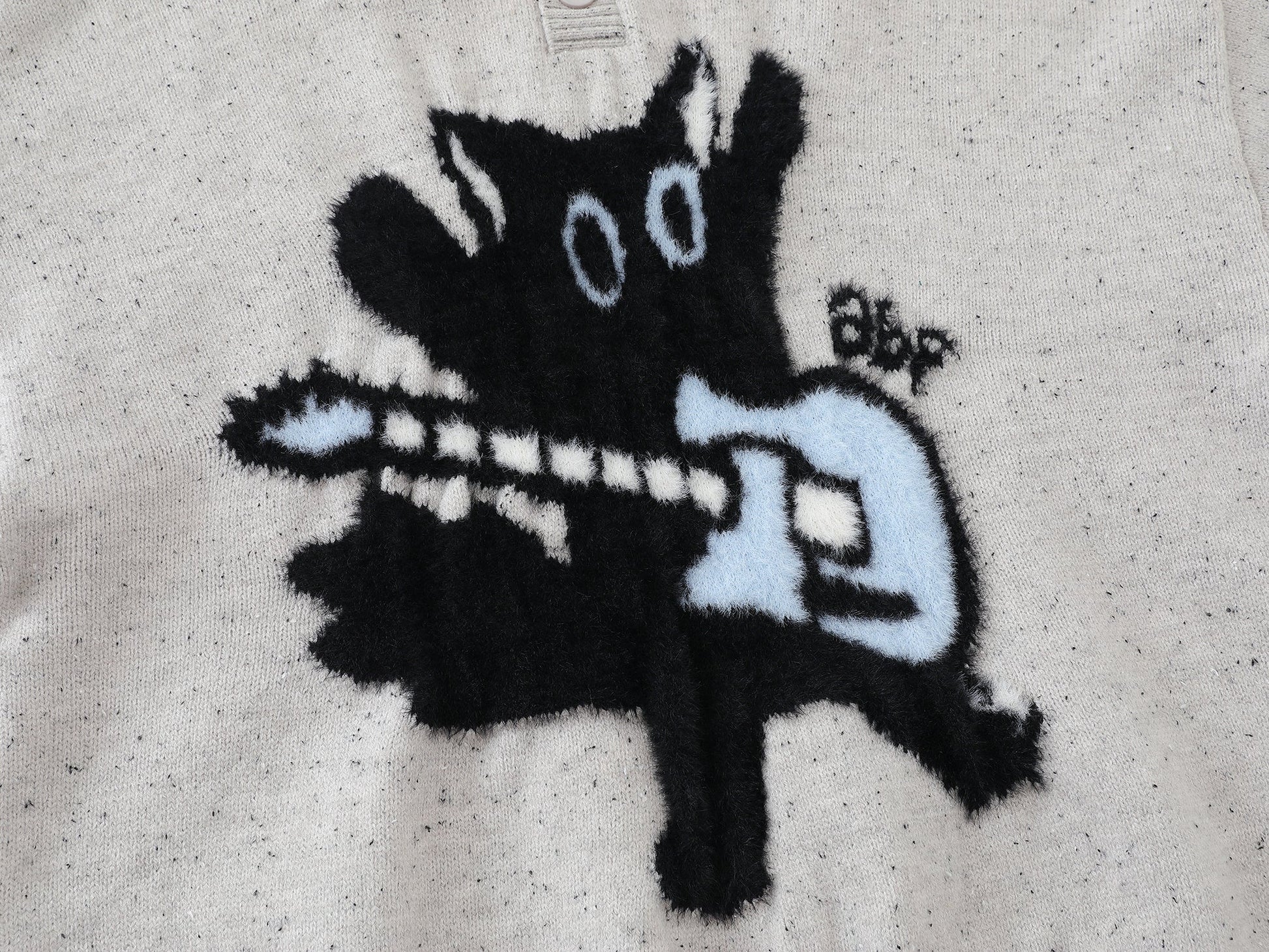 Cartoon Fuzzy | Knit Polo Sweater - Luxuryurbanwear