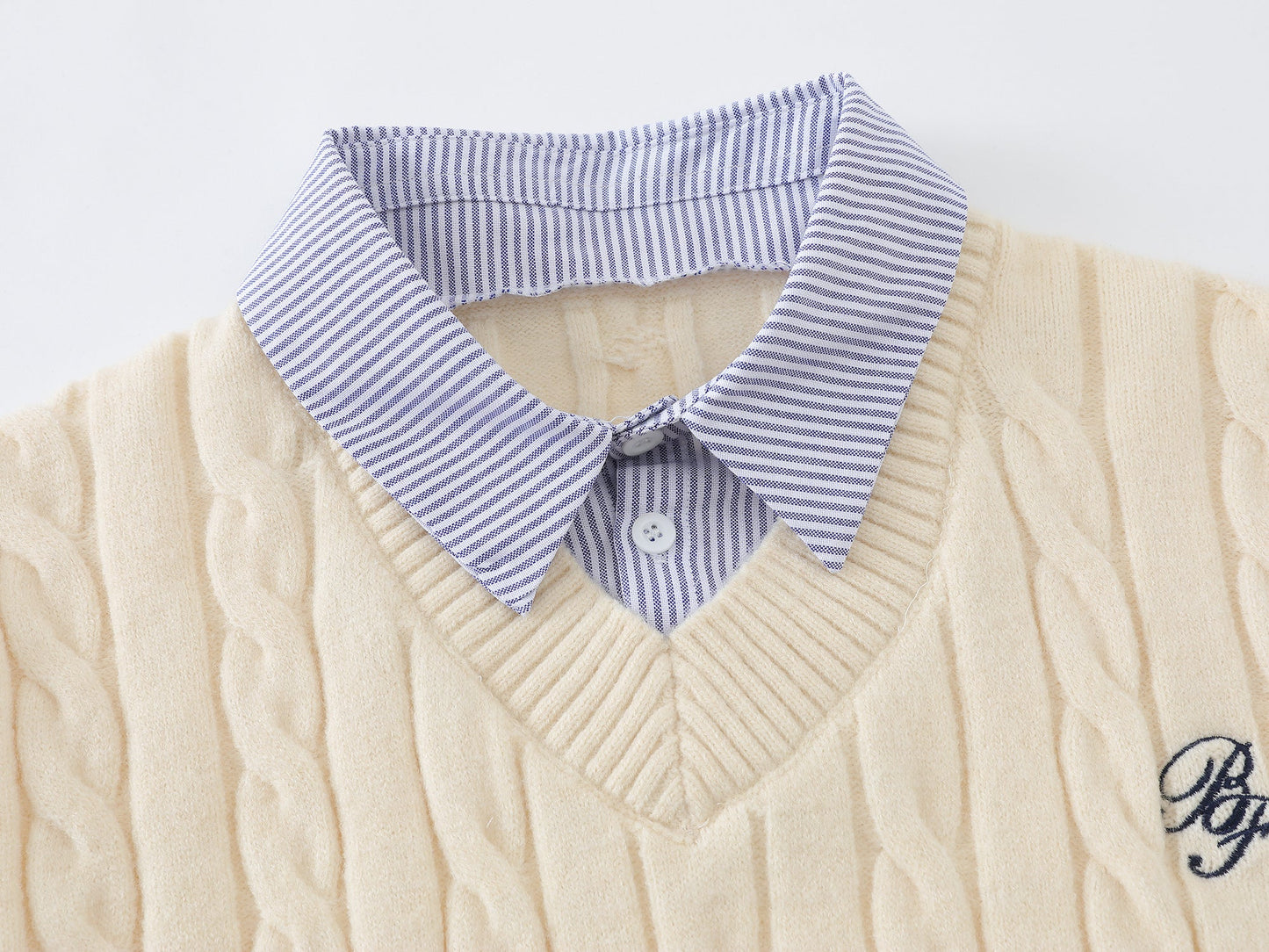 College Patchwork| Knit Polo Sweater - Luxuryurbanwear