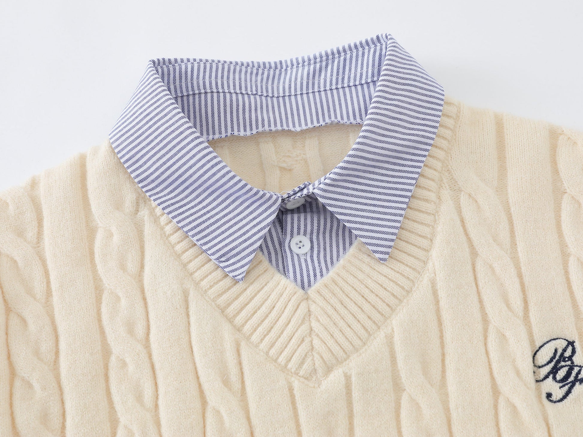 College Patchwork| Knit Polo Sweater - Luxuryurbanwear