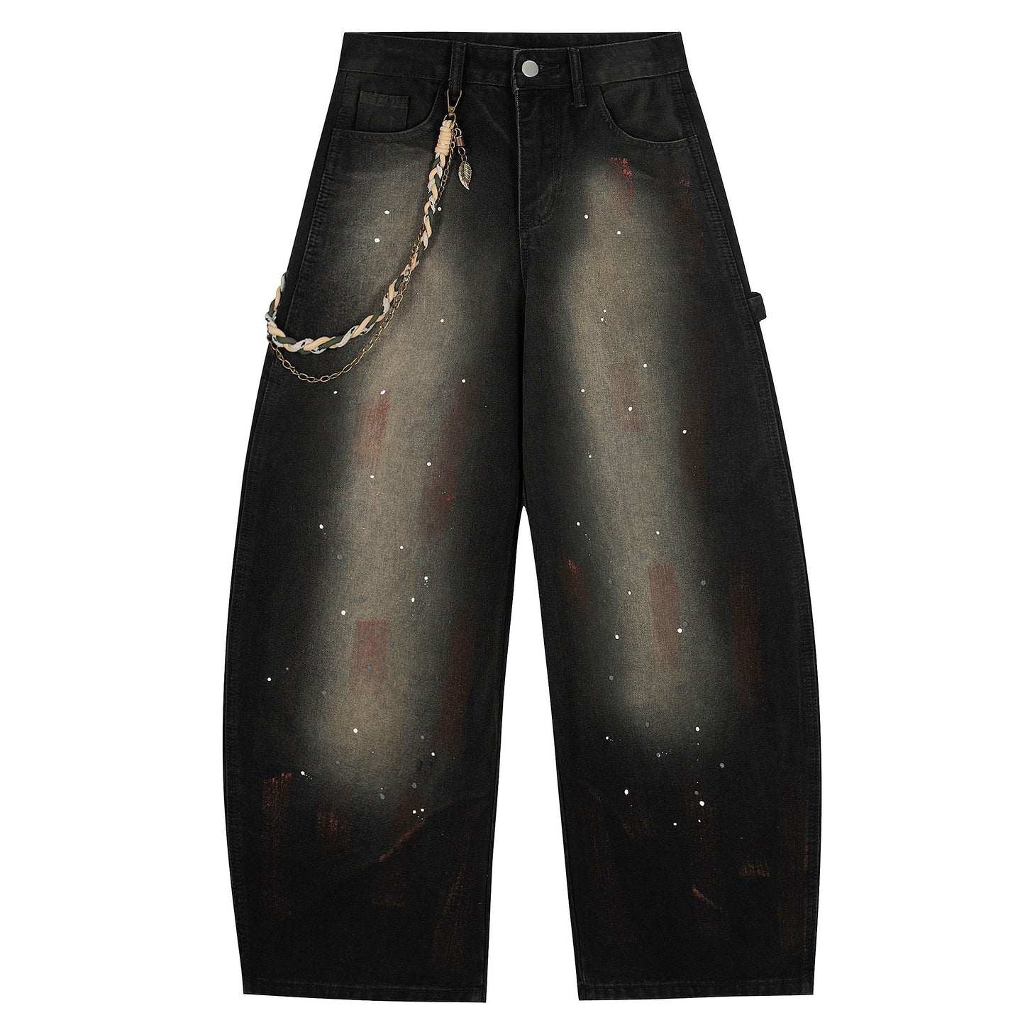 Midnight Fade | Oversized Vintage Wash Jeans - Luxuryurbanwear