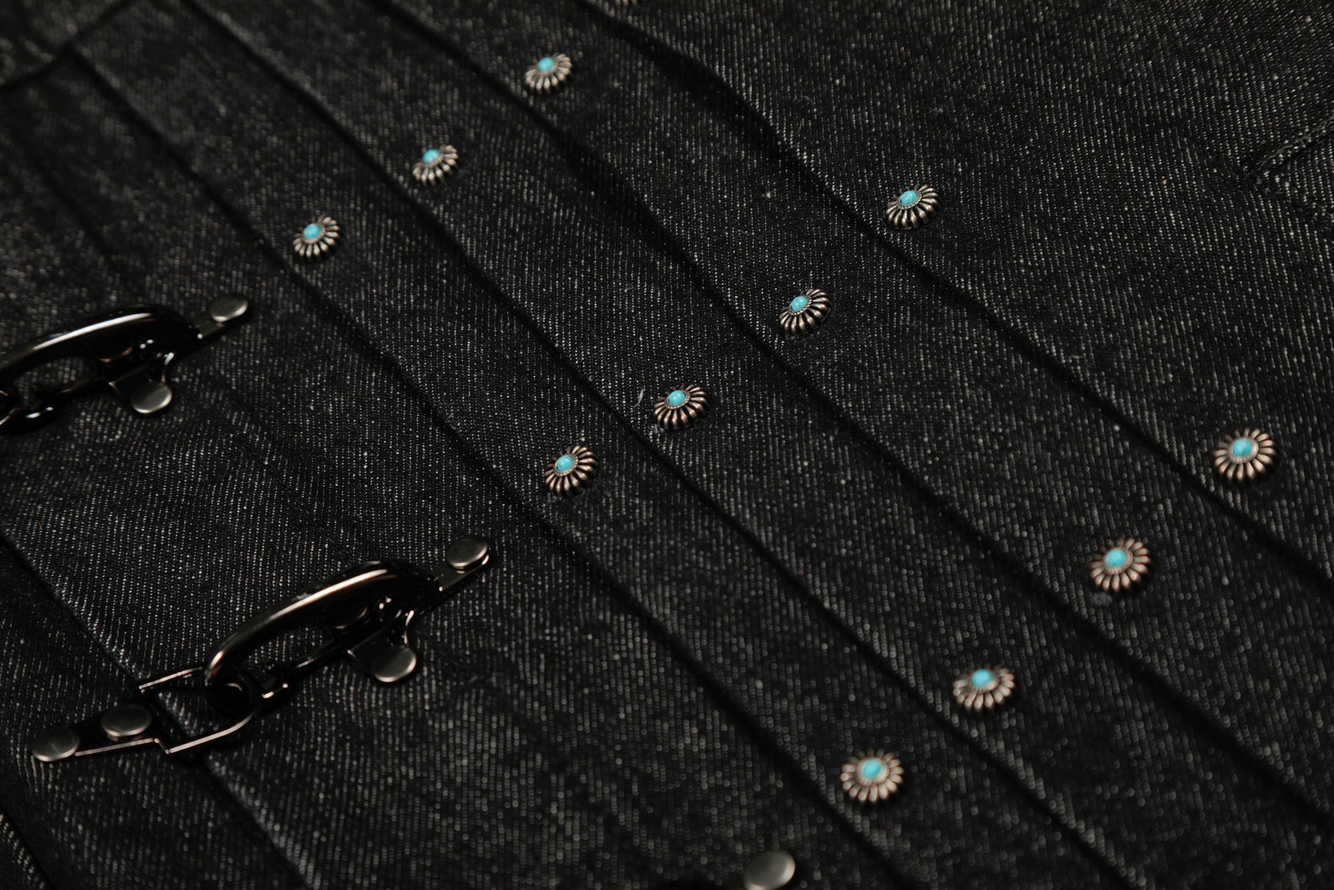 Fortune Grip | Buckled Washed Denim Jacket - Luxuryurbanwear