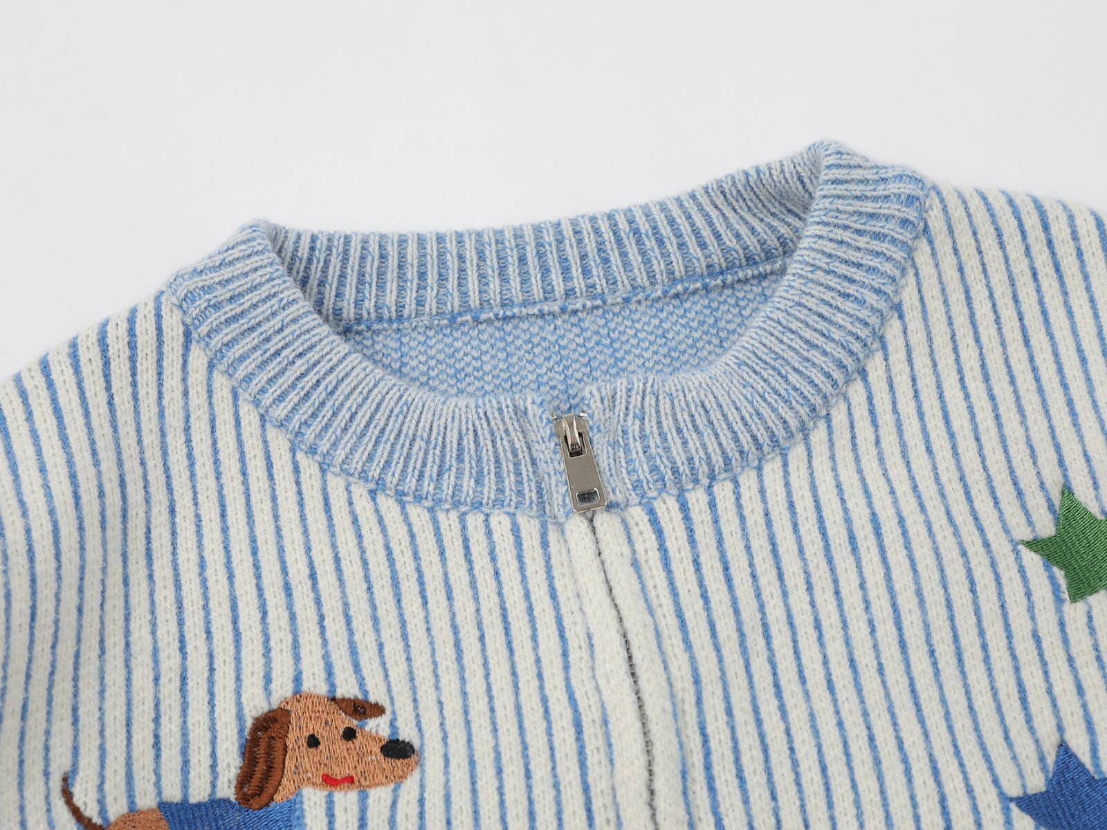 Dog Scarf Knit | Fluffy Pup Sweater with 3D Stripe Detail - Luxuryurbanwear