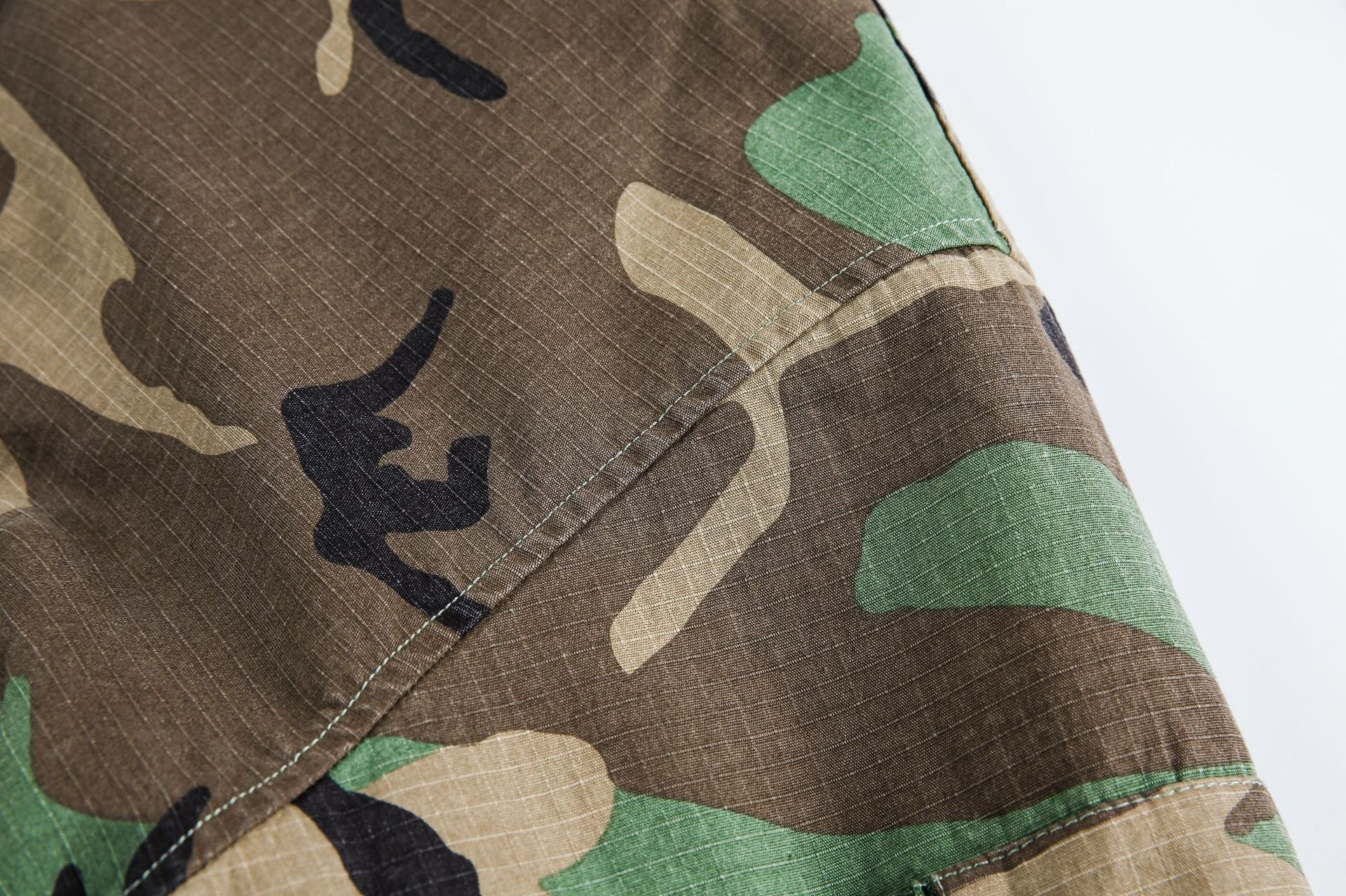 Camouflage Fur Collar | Reversible Cotton Jacket - Luxuryurbanwear