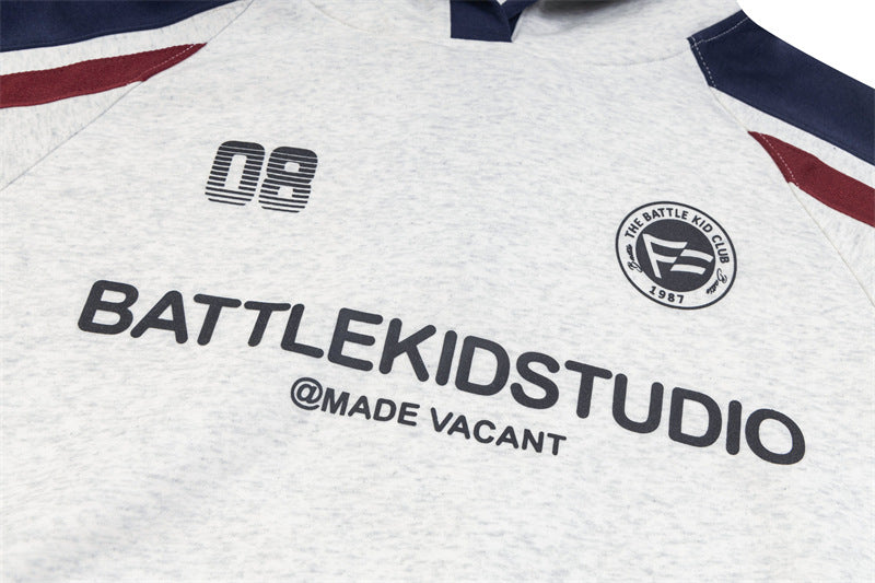 Racing Stripe Block | Athletic Hoodie - Luxuryurbanwear