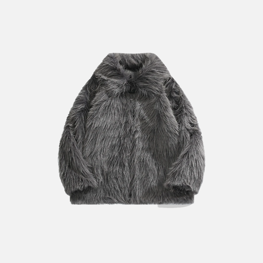 Luxury Thick Quilted Winter Faux Fur Jacket - Luxuryurbanwear