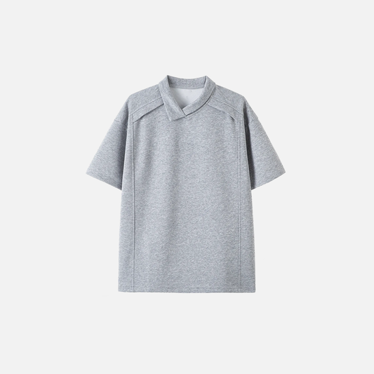 Summer Classic Irregular Polo Collar T-Shirt - Luxuryurbanwear