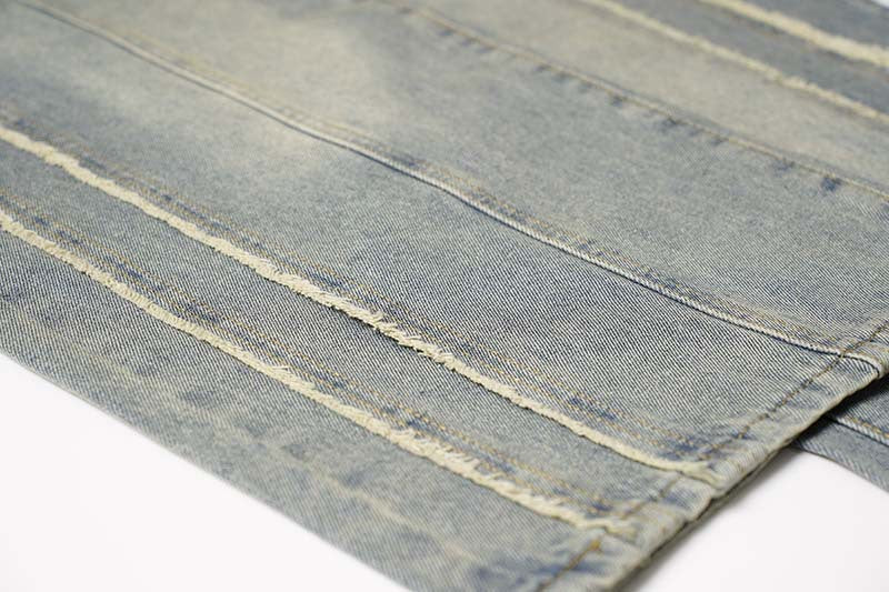Washed Distressed Raw Edge | Baggy Jeans - Luxuryurbanwear
