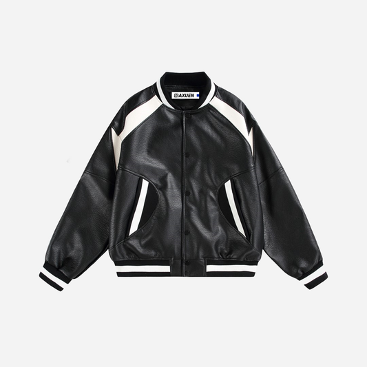 Japanese workwear Retro High Street leather Jacket - Luxuryurbanwear