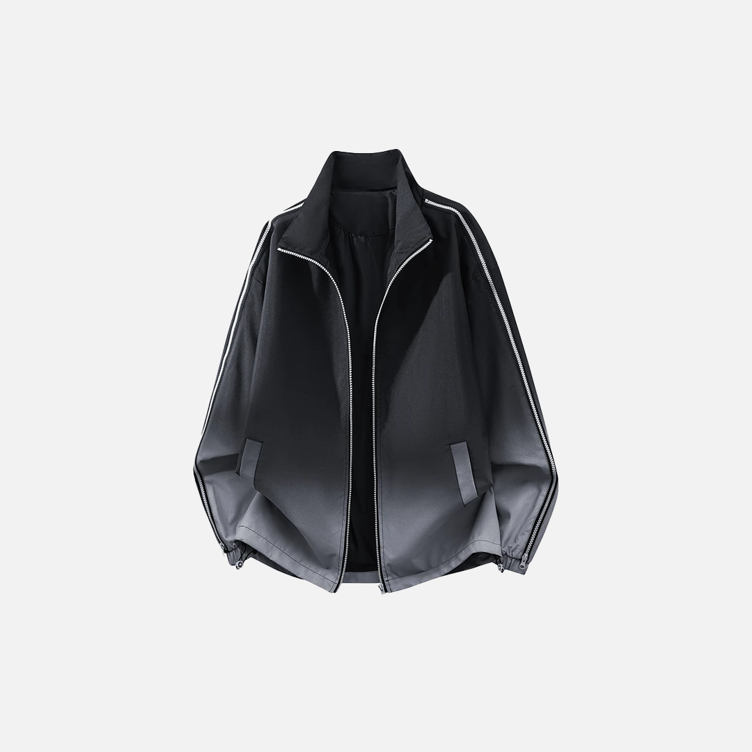 Trendy Gradient Design Winbreaker Jacket - Luxuryurbanwear
