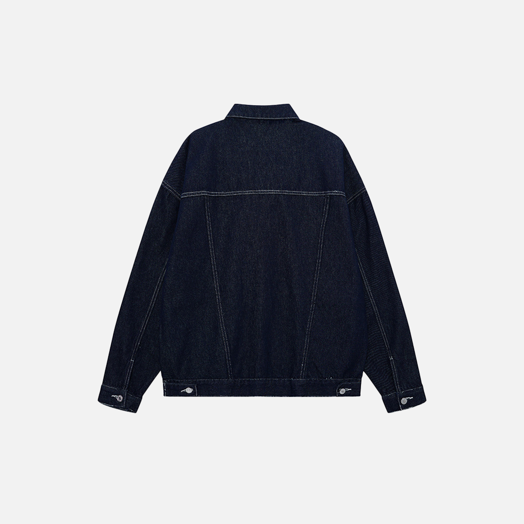 Y2K Durable Casual Stylish Urban Denim Jacket - Luxuryurbanwear