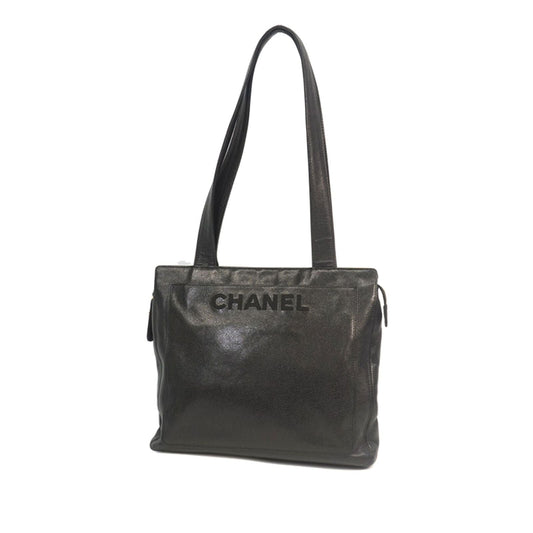 Pre-Loved C*C Black Caviar Leather Tote Bag Italy - sneakerlandnet