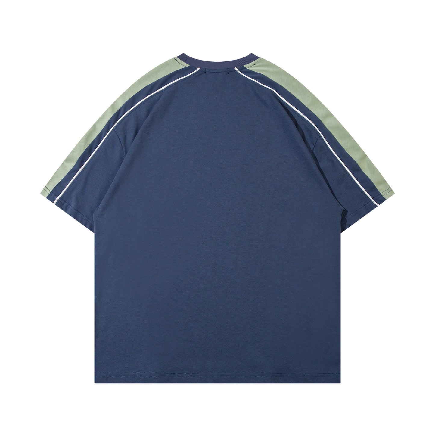 Color-Block Sport Style Tee - Oversized Urban Activewear | LuxuryUrbanwear - Luxuryurbanwear