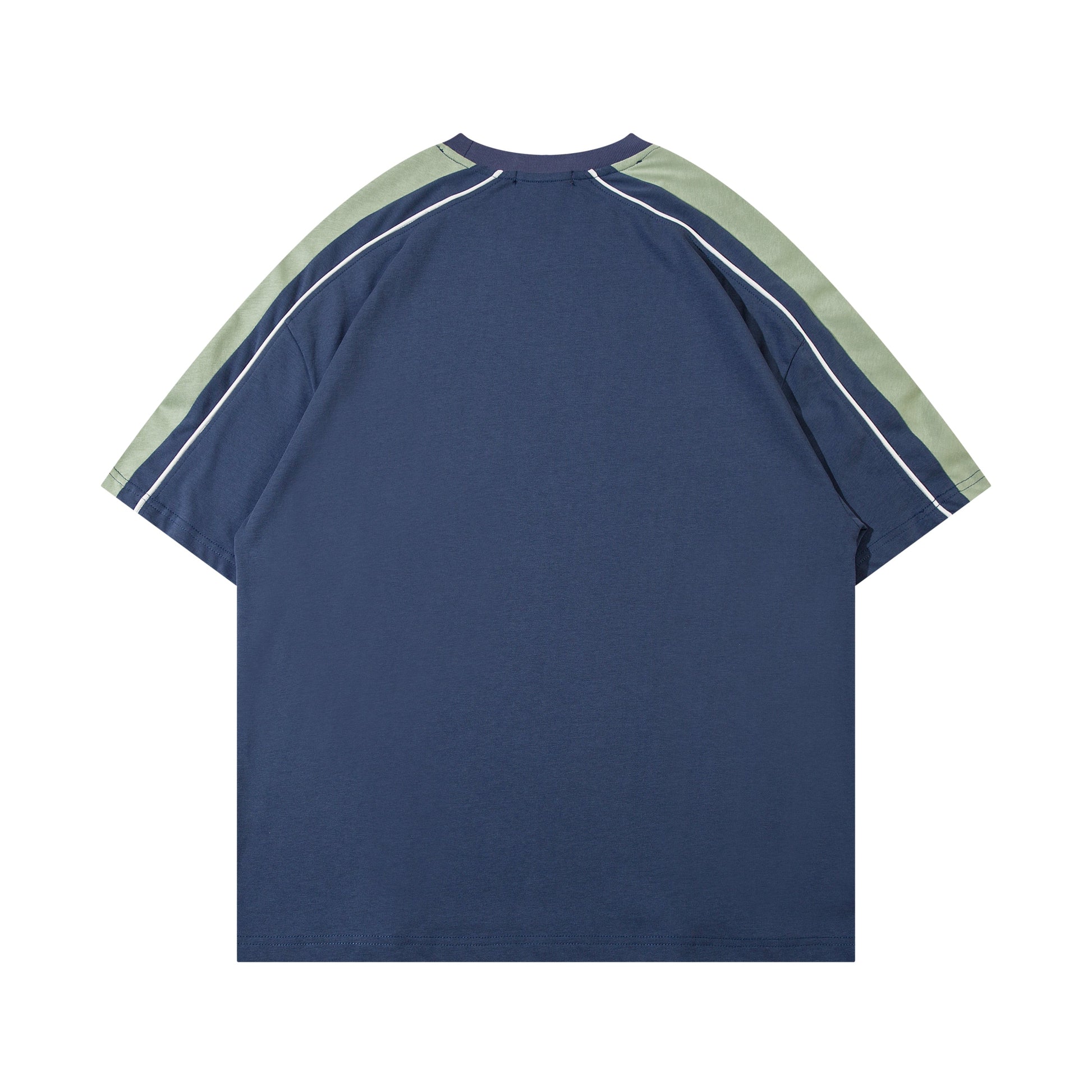 Color-Block Sport Style Tee - Oversized Urban Activewear | LuxuryUrbanwear - Luxuryurbanwear