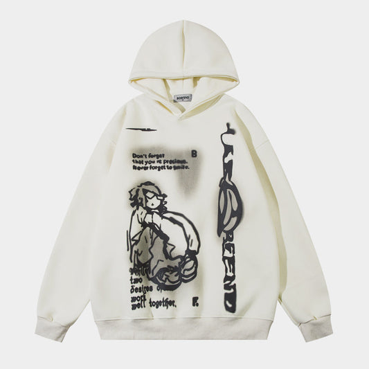 Anime Print | Oversized Hoodie - Luxuryurbanwear