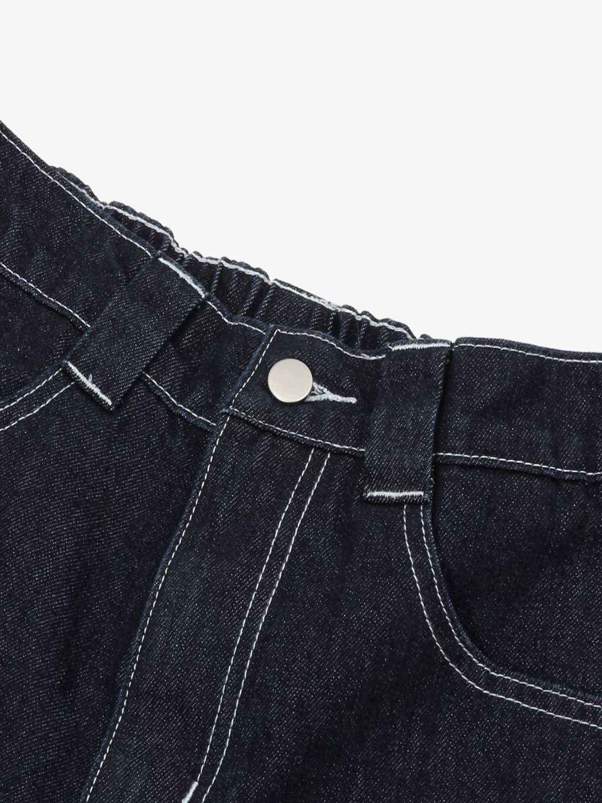 Vintage Topstitched Scimitar Jeans