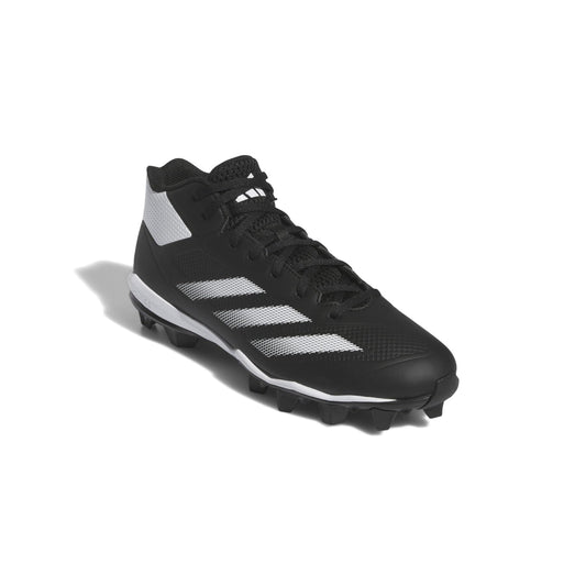 adidas Mens Adizero Impact Molded Baseball Sneaker Black/White/Black 9.5
