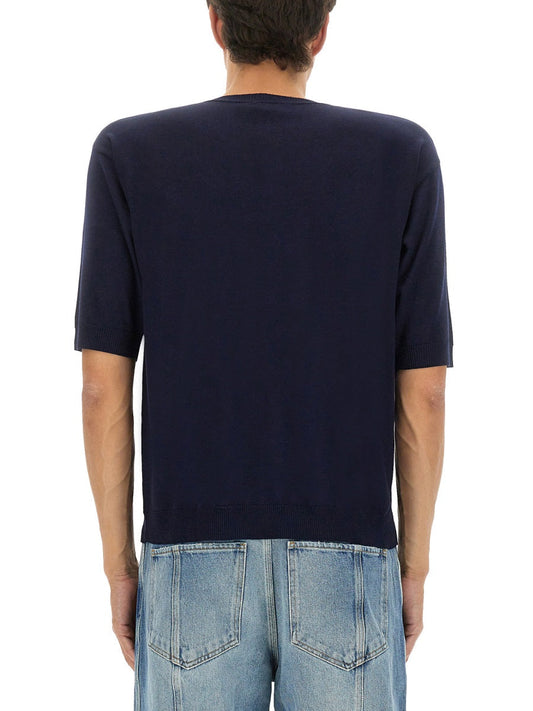 Moschino Men Wool And Silk Sweater