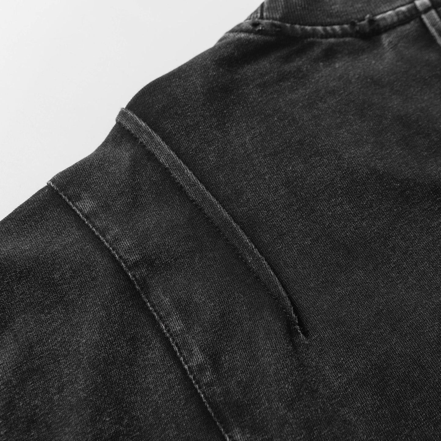 Utility Pocke Washed T-Shirt - Heavyweight Industrial Pocket Tee | LuxuryUrbanwear - Luxuryurbanwear