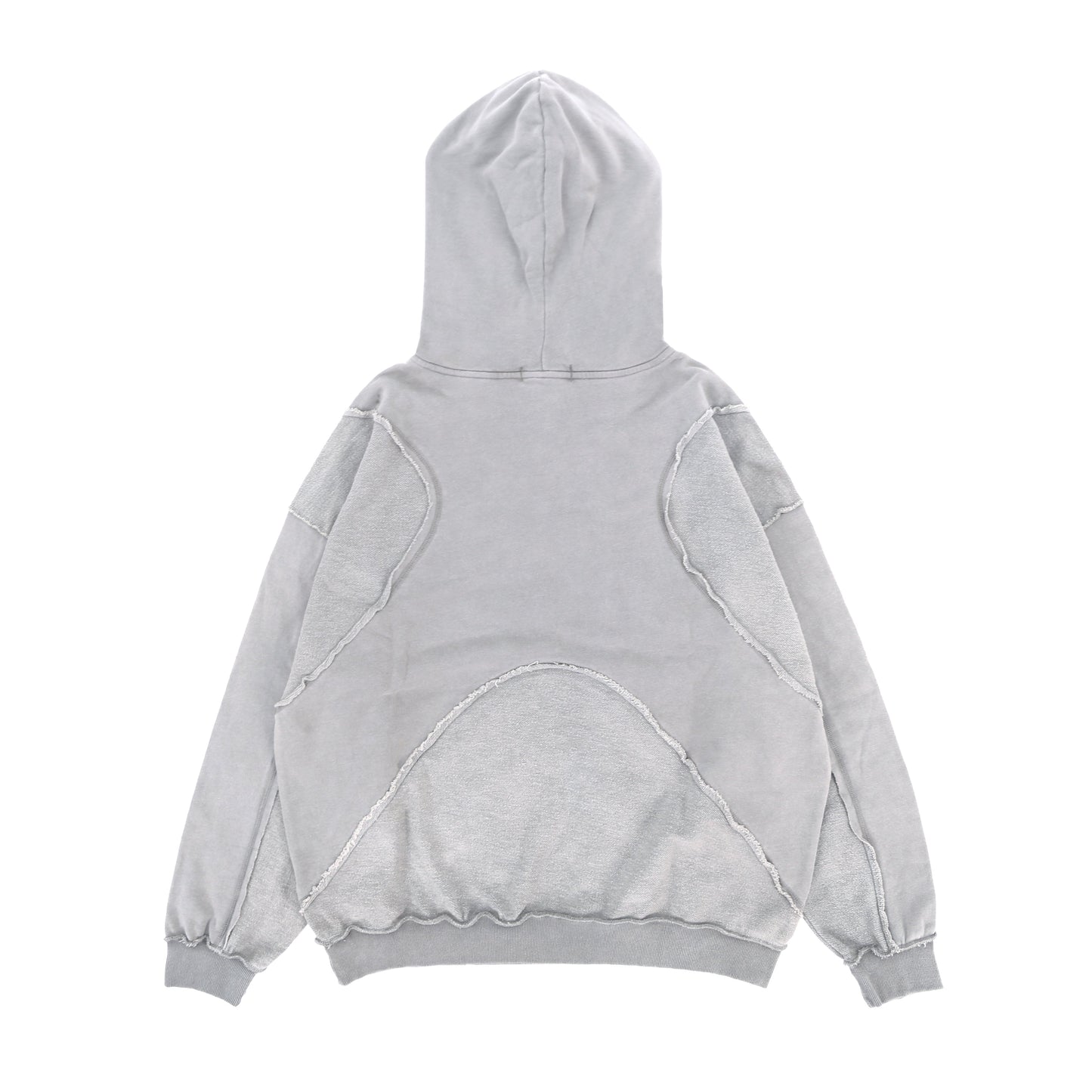 Oversized Washed Panelled Hoodie - Streetwear Pullover | LuxuryUrbanwear - Luxuryurbanwear