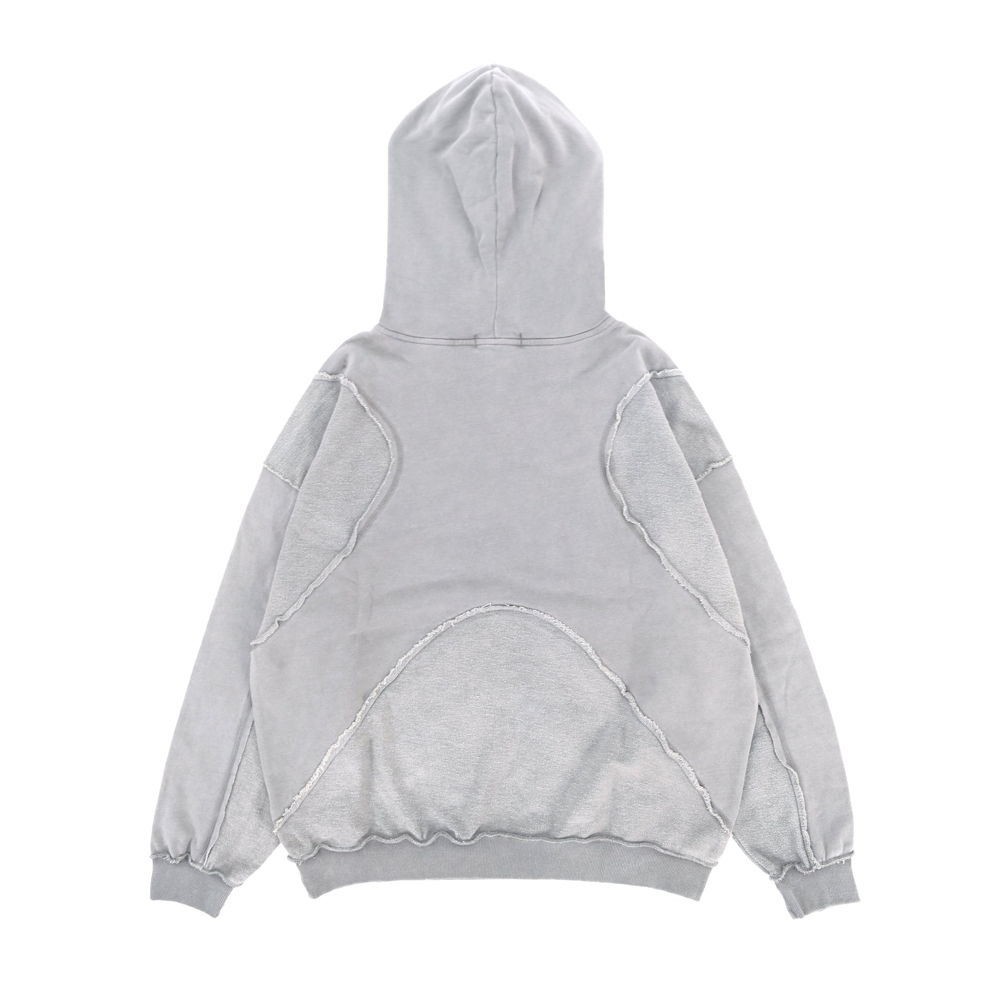 Oversized Washed Panelled Hoodie - Streetwear Pullover | LuxuryUrbanwear - Luxuryurbanwear