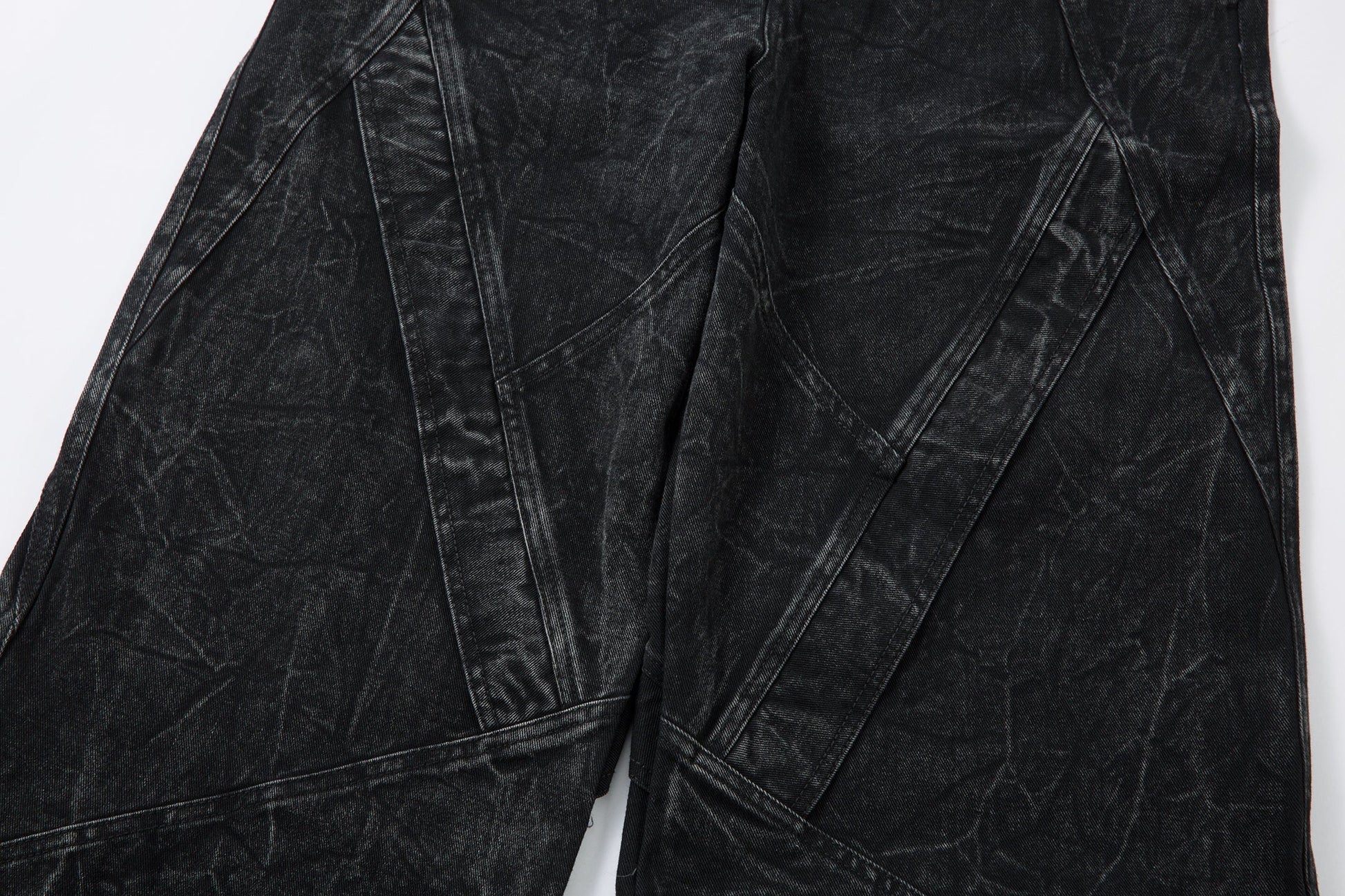 Crinkle Washed Structure | Baggy Jeans - Luxuryurbanwear