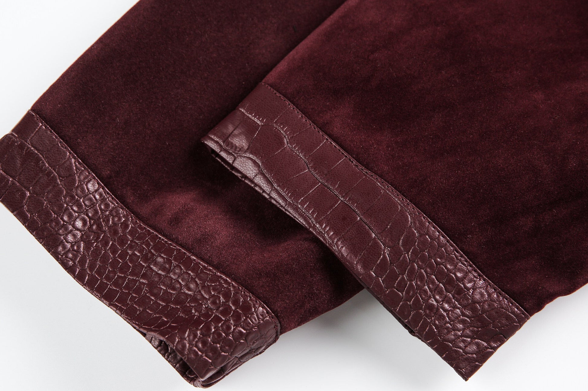 Studded Suede Croc | Motorcycle Jacket - Luxuryurbanwear