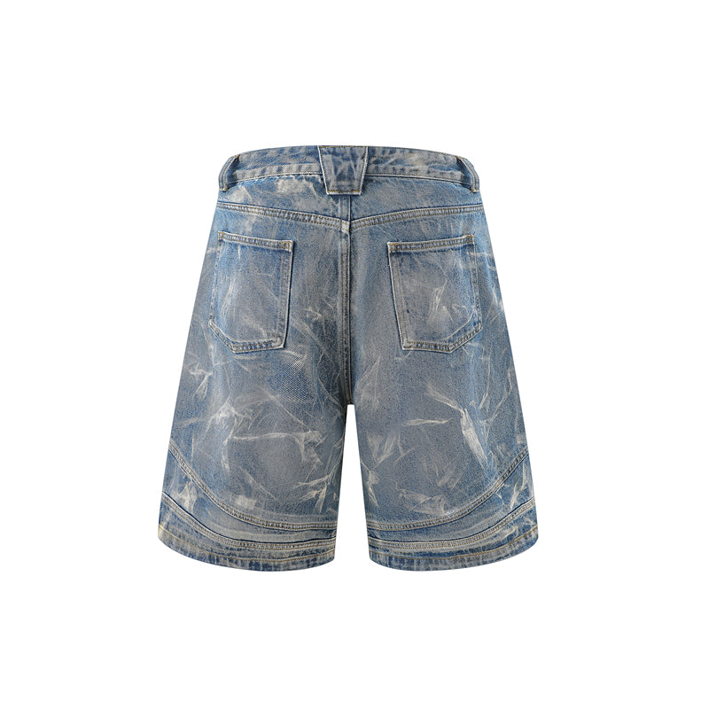 Washed Distressed | Denim Shorts - Luxuryurbanwear