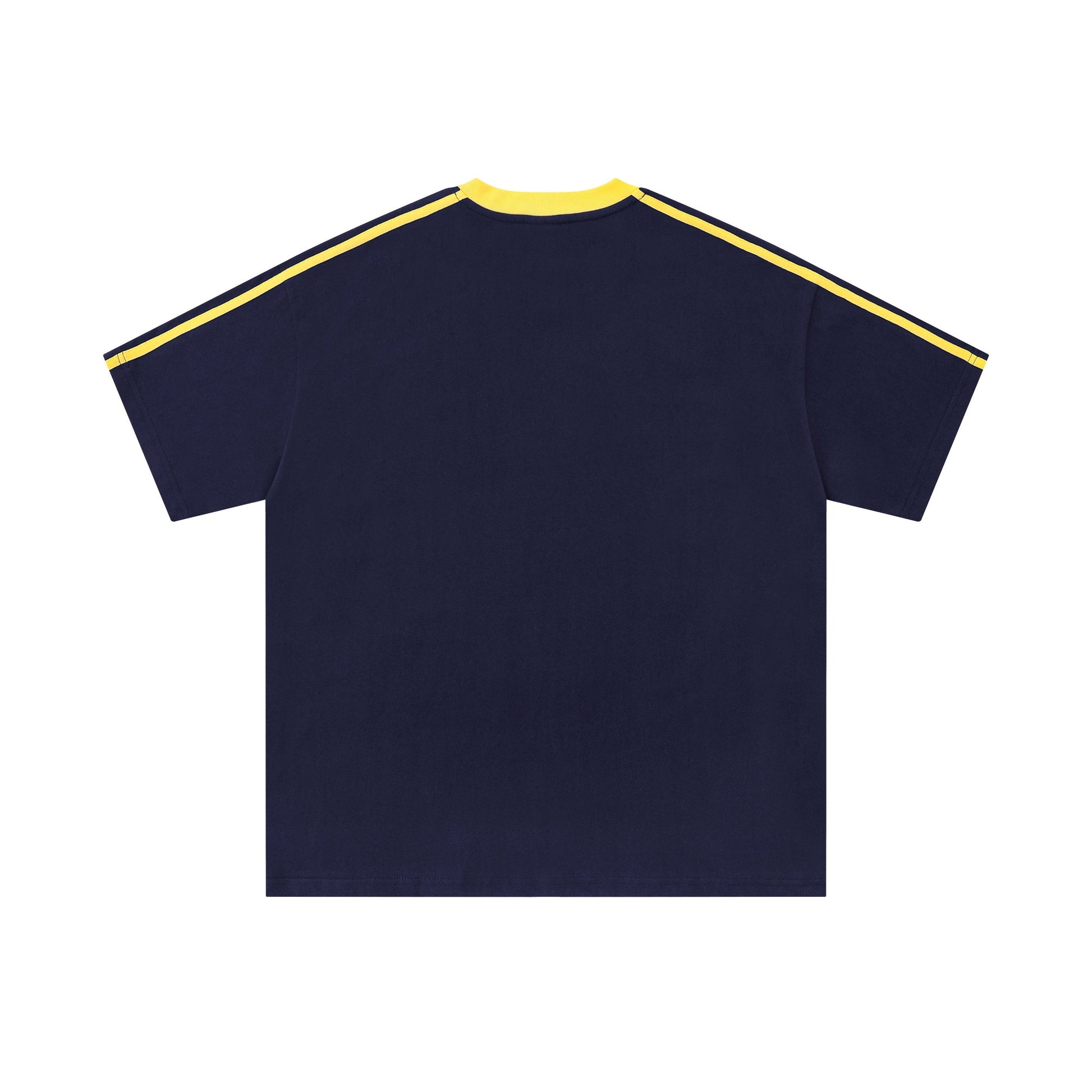 Club Stripe | Retro Football Crest Tee - Luxuryurbanwear