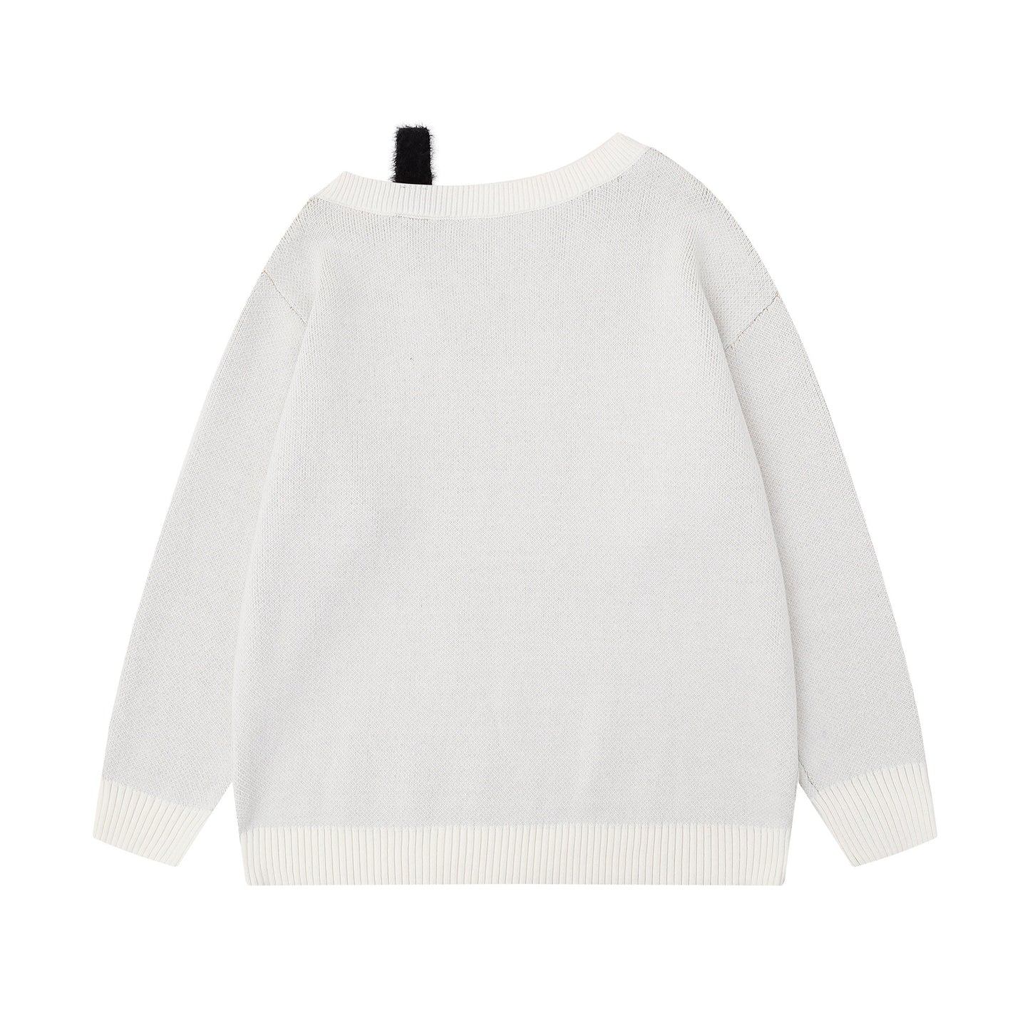 Fuzzy Vibe | Faux Fur Collar Knit Top - Luxuryurbanwear