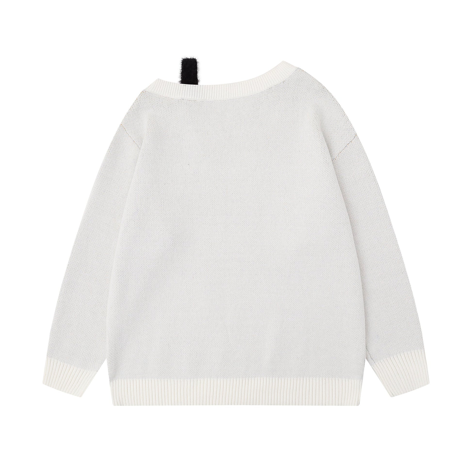 Fuzzy Vibe | Faux Fur Collar Knit Top - Luxuryurbanwear