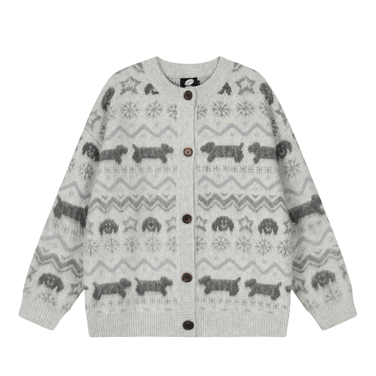 Puppy Fair | Button-Up Cardigan Sweater - Luxuryurbanwear