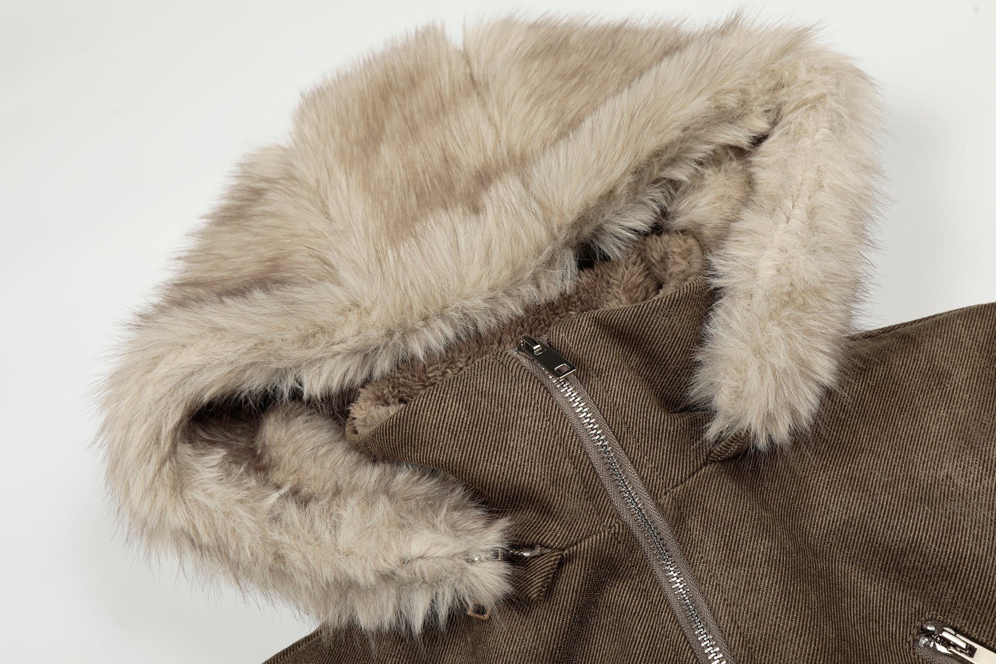 Urban Luxe | Bomber Jacket with Faux Fur Trim - Luxuryurbanwear