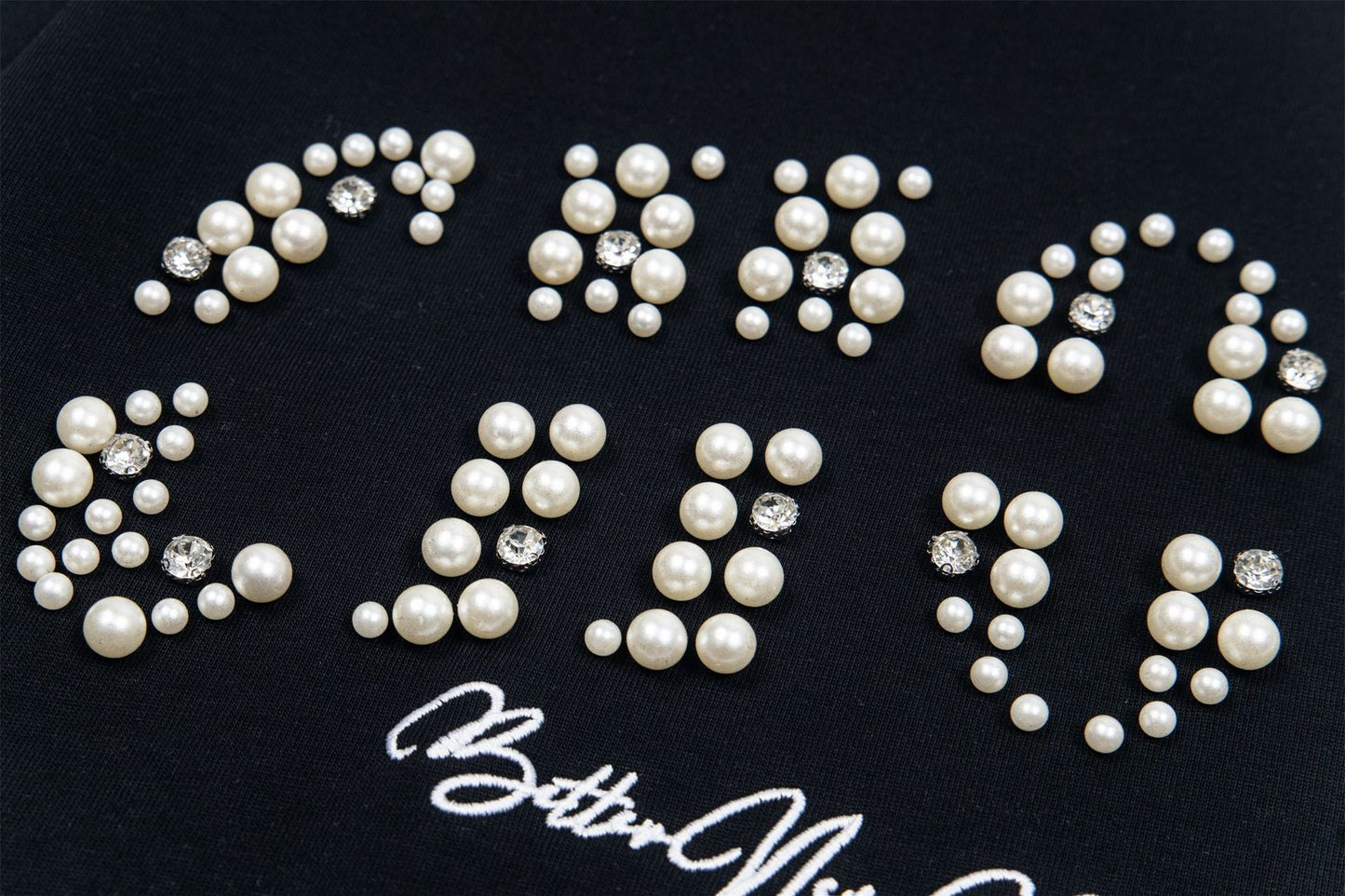 Pearl Studded | Hip Hop T-shirt - Luxuryurbanwear