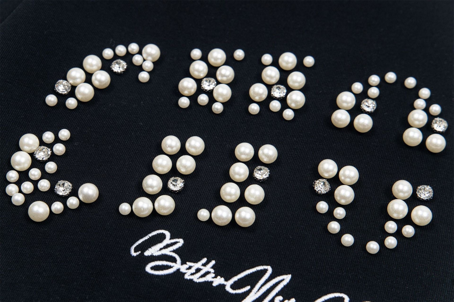 Pearl Studded | Hip Hop T-shirt - Luxuryurbanwear