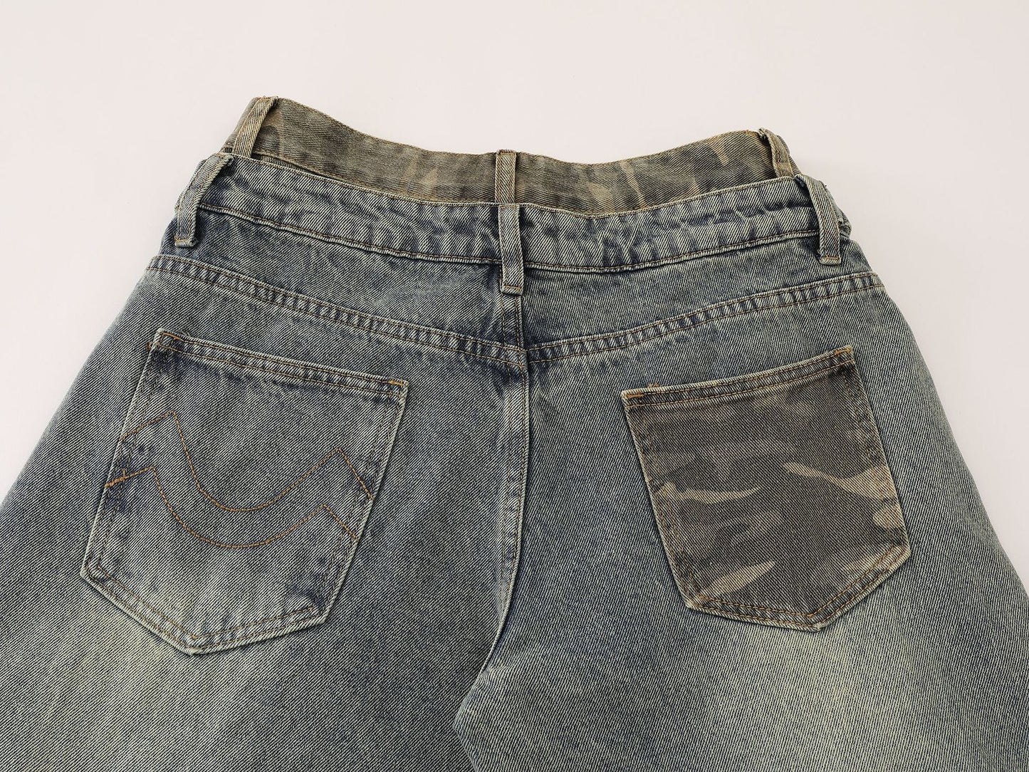 Baggy Barrel Double Waist | Panel Jeans - Luxuryurbanwear