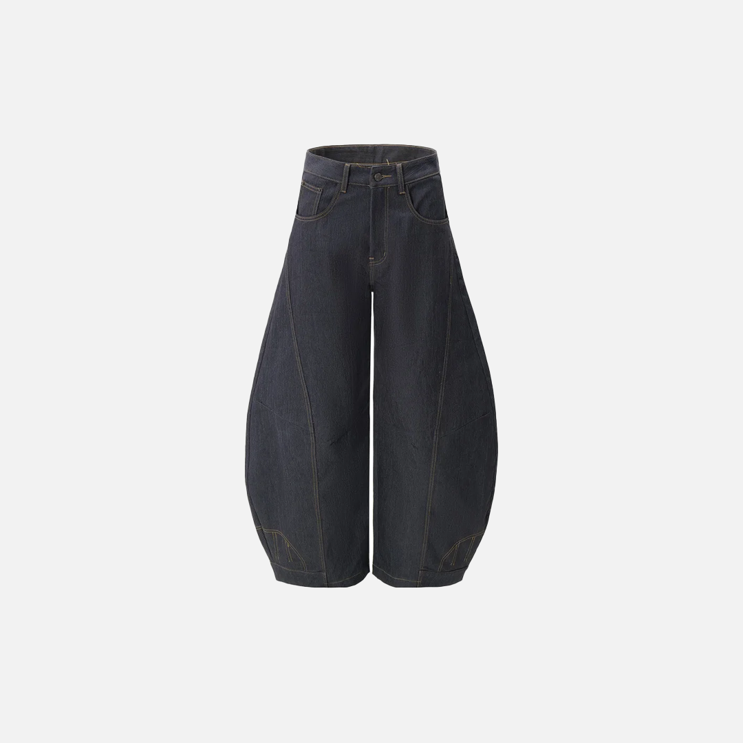 Streetwear High Street Loose Wide Leg Jeans - Luxuryurbanwear