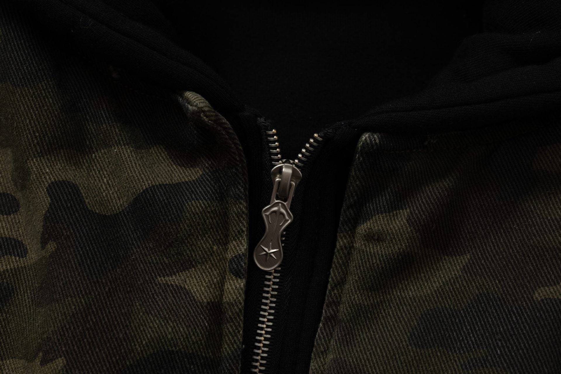 Camo Distressed | Metal Button Coat - Luxuryurbanwear