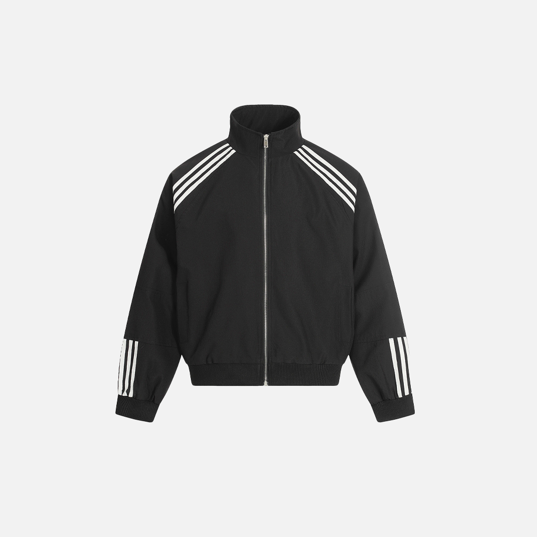 Striped Athletic Jogger Pants & Windbreaker Jacket - Luxuryurbanwear